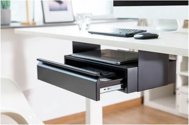Alt view image 5 of 5 - Mount-It! Under Desk Pull-Out Drawer Kit with Laptop and Tablet Shelf