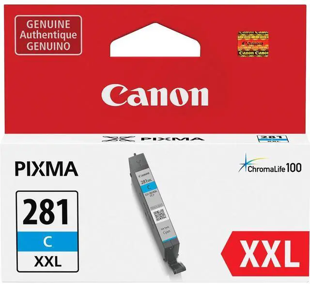 Alt view image 13 of 13 - Canon Cli-281 Xxl Ink Cartridge - Cyan