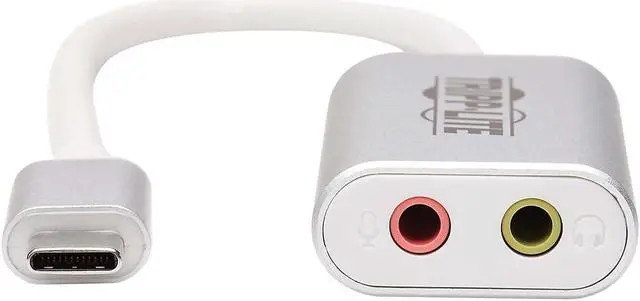 Alt view image 20 of 20 - Tripp Lite U437-002 USB-C to 3.5 mm Stereo Audio Adapter - USB 2.0, Silver