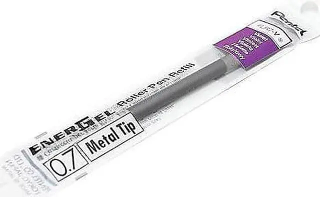 Alt view image 7 of 7 - Refill for Pentel EnerGel Retractable Liquid Gel Pens Medium Violet Ink LR7V