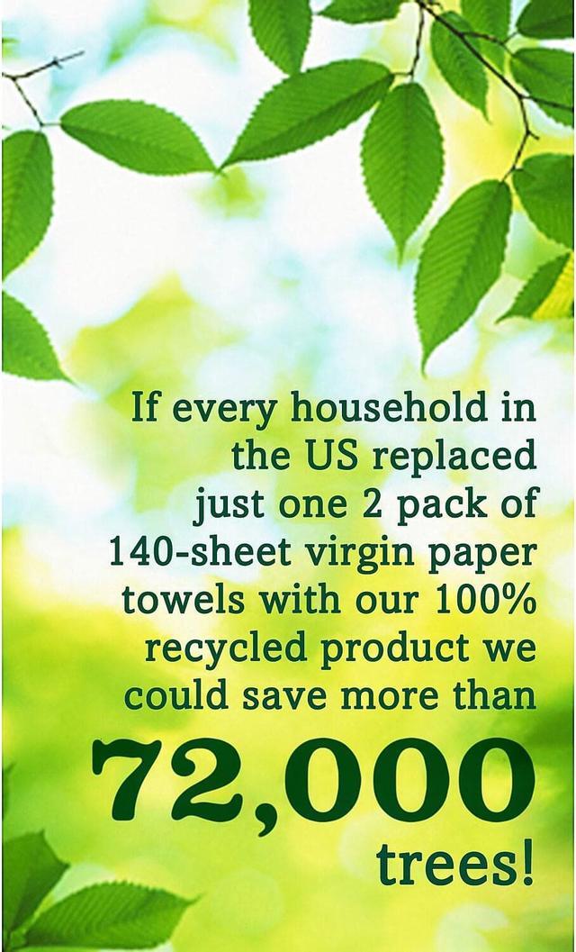Alt view image 3 of 4 - Seventh Generation Jumbo Paper Towels 2-Ply 11"x9" 120 Shts/RL Brown 13720
