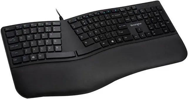 Alt view image 13 of 20 - Kensington Pro Fit K75400US Black USB Wired Ergonomic Keyboard