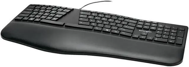 Alt view image 15 of 20 - Kensington Pro Fit K75400US Black USB Wired Ergonomic Keyboard