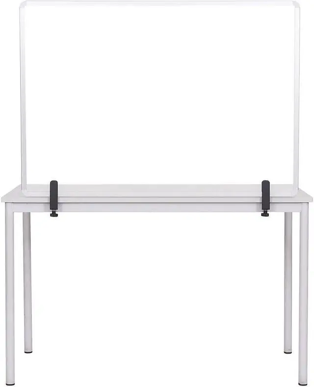 Alt view image 2 of 4 - MasterVision Protector Series 27.6" x 40.9" Glass Non-Tackable Desktop Divider Clear (GL34019101)