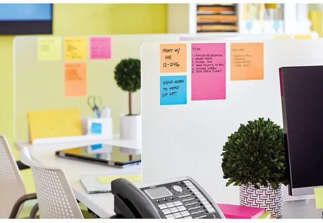 Alt view image 15 of 16 - Post-it 4621SSAU Super Sticky Rio de Janeiro Lined Pads, 4" x 6" - Assorted - Paper - Self-adhesive, Repositionable - 4/Pack
