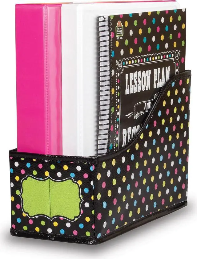 Main image of Teacher Created Resources Book Bin Chalkboard Brights 5"Wx8"Hx11"D Multi 20784