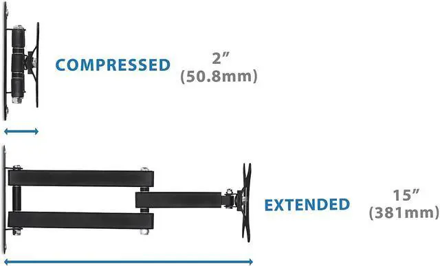 Alt view image 9 of 13 - Mount-It! Mount-lt! Adjustable Monitor Arm Up to 24" Black (MI-2041)