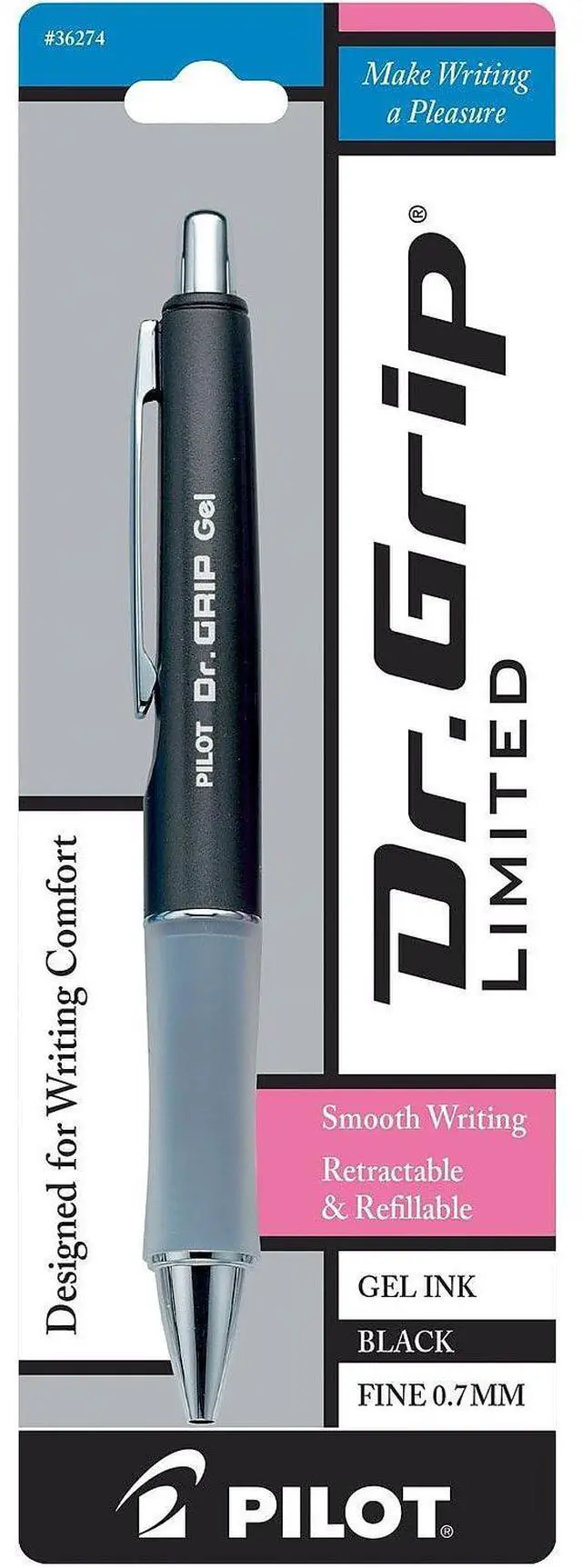 Alt view image 4 of 9 - Pilot Pen Gel Retractable Black Ink/Assorted Barrel 36274