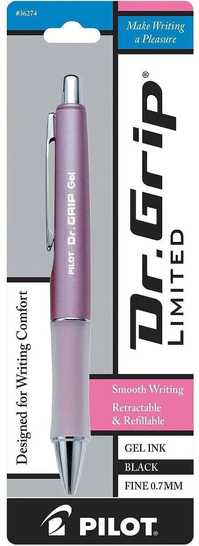 Alt view image 5 of 9 - Pilot Pen Gel Retractable Black Ink/Assorted Barrel 36274
