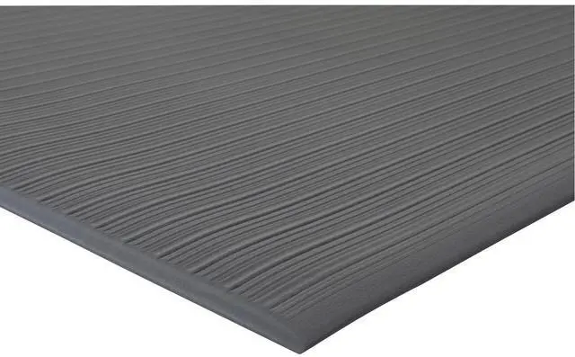 Main image of Genuine Joe Anti-Fatigue Mat Vinyl Foam Beveled Edge 3'x5' Black 53351