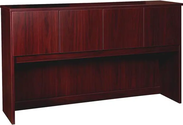 Alt view image 2 of 3 - Lorell Hutch Prominence 66"Wx16"Dx39"H Mahogany PH6639MY