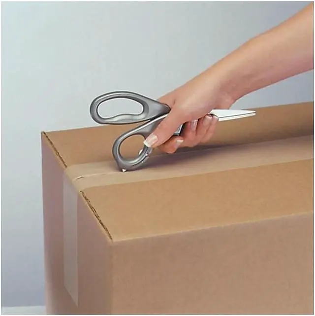 Alt view image 5 of 6 - Westcott EZ-Open Scissors and Box Cutters 8" Long Grey 13227