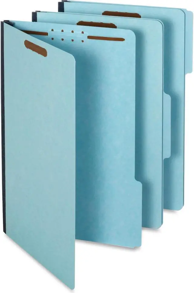Alt view image 7 of 7 - Pendaflex File Folders 1"Exp 1/3 Cut Tab 2 Fastnrs Lgl 25/BX BE 616F213BLU