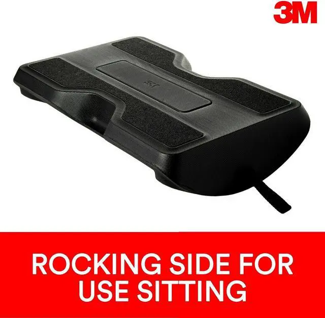 Alt view image 8 of 13 - 3m Foot Rest for Standing Desks, 19.98 x 4.2 x 19.97, Black (MMMFR200B)