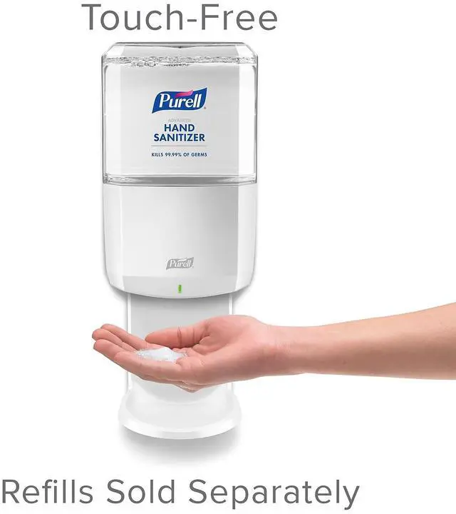 Alt view image 6 of 11 - Purell® ES8 Wall-Mount Hand Sanitizer Dispenser, White