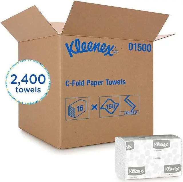 Alt view image 5 of 5 - Genuine Joe C-Fold Towels 1-Ply 13"x10-1/8" 200 Towels/PK 12/CT WE 21120