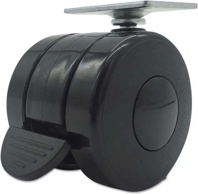 Alt view image 10 of 16 - Alera Casters for Height-Adjustable Table Bases Black 4/Set HT3004