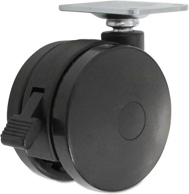Alt view image 12 of 16 - Alera Casters for Height-Adjustable Table Bases Black 4/Set HT3004