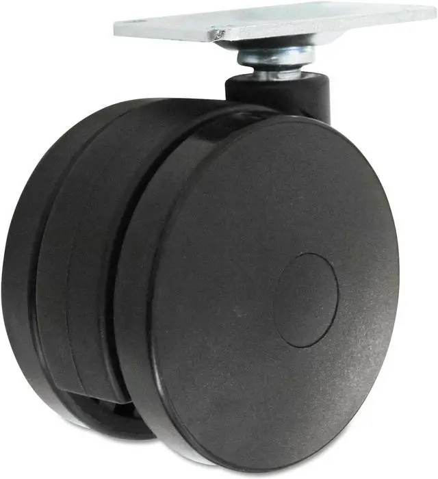 Alt view image 13 of 16 - Alera Casters for Height-Adjustable Table Bases Black 4/Set HT3004