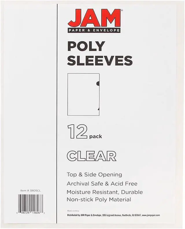 Alt view image 4 of 4 - 9 x 11 1/2 Clear Plastic Sleeve - 120 per pack