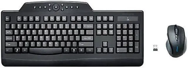 Alt view image 13 of 13 - Kensington Black Proprietary Interface RF Wireless Standard Wireless Media Desktop Set