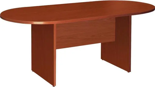 Main image of Lorell Oval Conference Table Top/Base 72"x36"x29-1/2" Cherry 87373