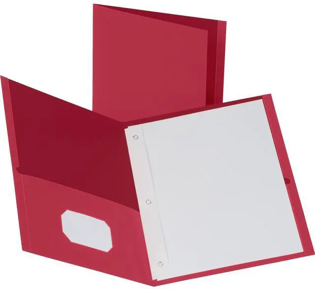 Main image of Business Source 2-Pocket Folders 100 Sh Cap Ltr 9-1/2"x11" 25/BX RD 78510