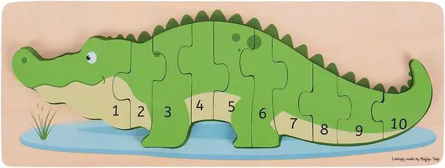 Alt view image 2 of 8 - Crocodile Number Puzzle