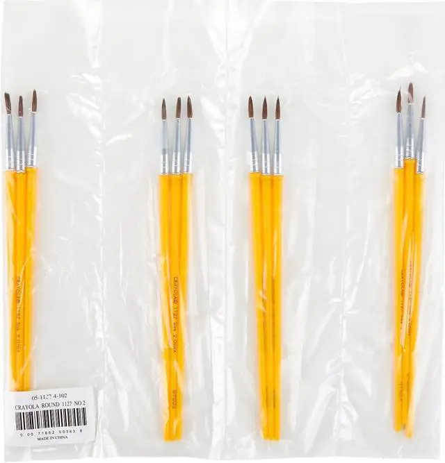Alt view image 5 of 9 - Crayola Camel Hair Watercolor Brush, Plastic Handle-Size 2 05-1127-002