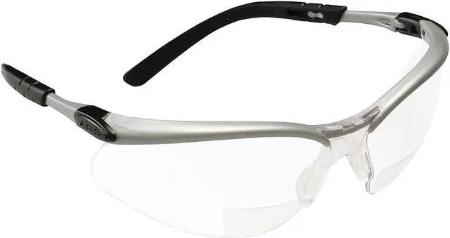 Main image of 3M Occupational Health & Env Safety Silver & Black Frame Safety Glasses Gray 113780000020