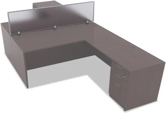 Alt view image 19 of 20 - Polycarbonate Privacy Panel, 65w X 18h, Silver