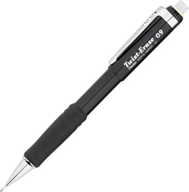 Alt view image 9 of 9 - Pentel Twist-Erase III Mechanical Pencil 0.9 mm Black Barrel QE519A