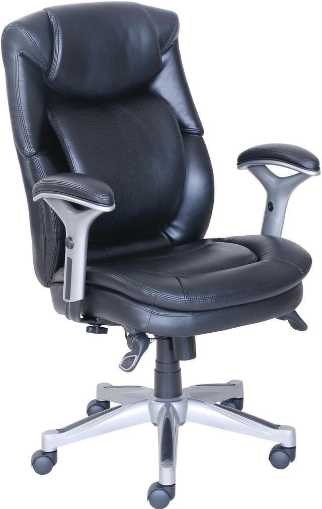 Lorell Wellness by Design Executive Chair Bonded Leather 26.8