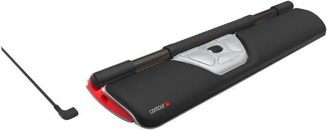 Alt view image 15 of 20 - Contour Design Contour RollerMouse RM-RED-WL Wireless Rollerbar Mouse Black