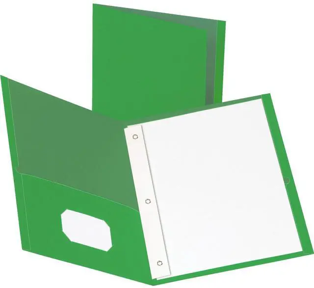 Main image of Business Source 2-Pocket Folders 100 Sh Cap Ltr 9-1/2"x11" 25/BX GN 78509