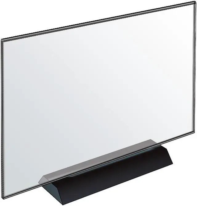 Main image of Azar Acrylic Frame Sign Holder on Weighted Black Base (108804)