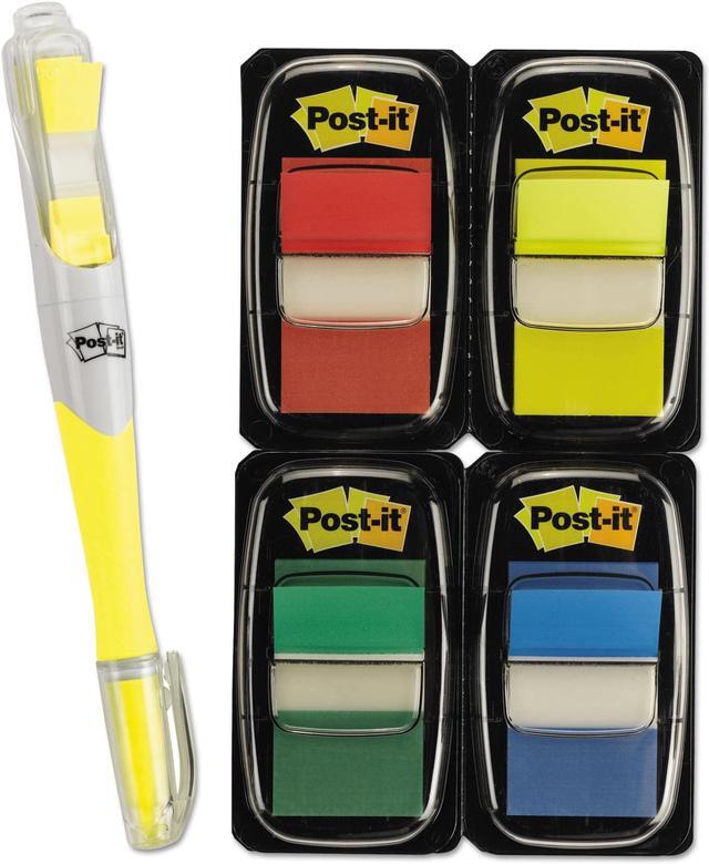 Main image of Post-it Page Flag Value Pack Assorted 200 1" Flags + Highlighter with 50 1/2"