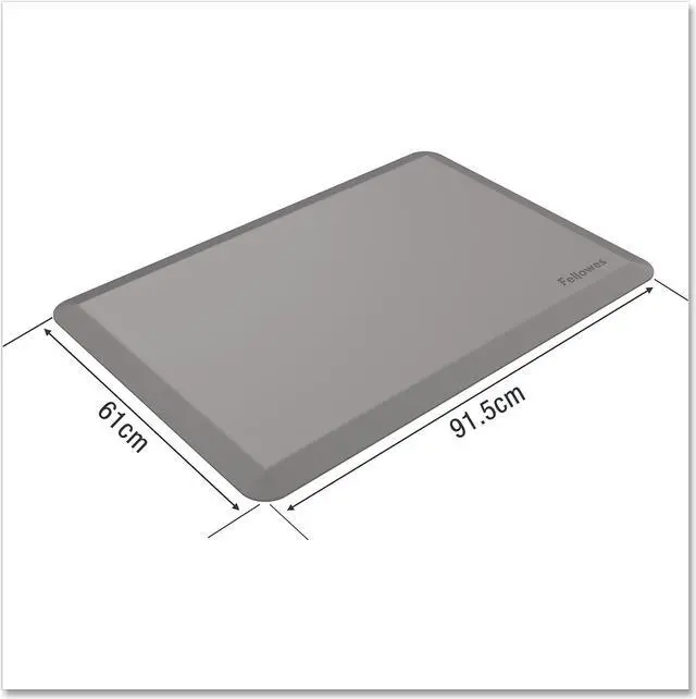 Alt view image 20 of 20 - Fellowes Anti-Fatigue Wellness Mat  Rectangular; Beveled Edges  36" x 24"  Black 8707002