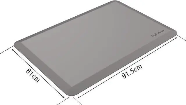 Alt view image 19 of 20 - Fellowes Anti-Fatigue Wellness Mat  Rectangular; Beveled Edges  36" x 24"  Black 8707002