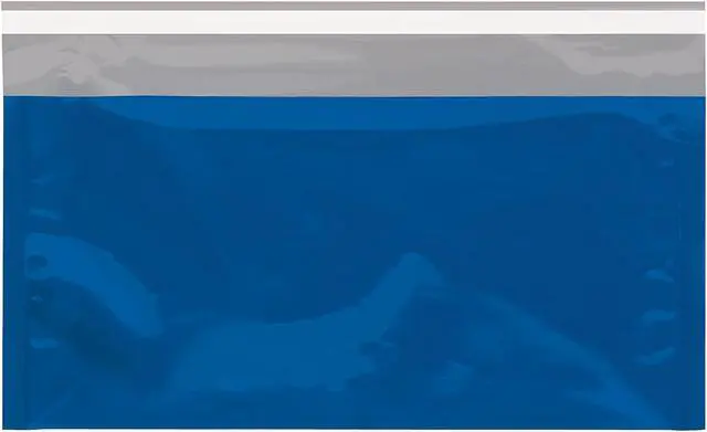 Main image of Partners Brand Metallic Glamour Mailers 6 1/4" x 10 1/4" Blue 250/Case (GFM0610B)