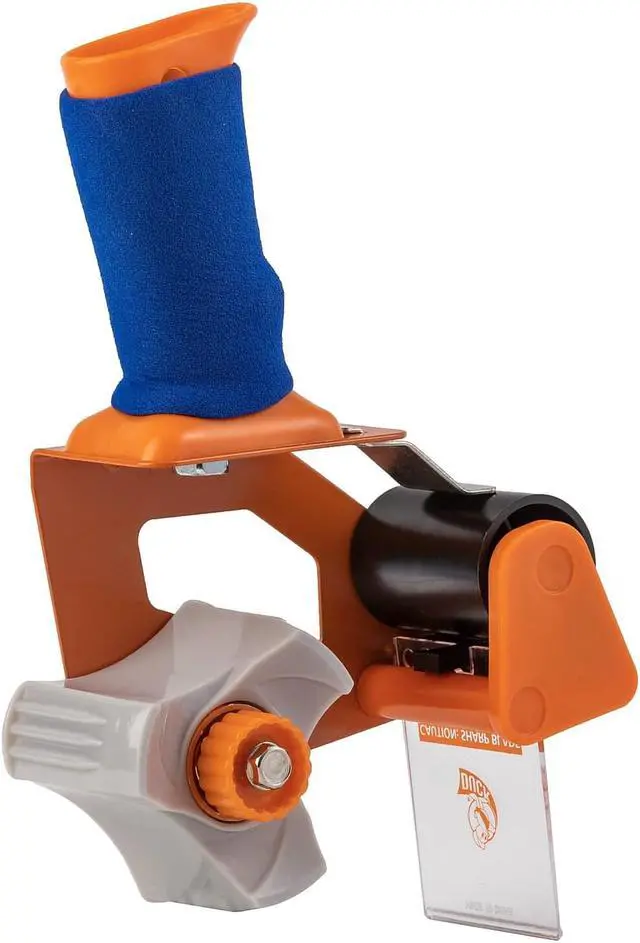 Alt view image 7 of 9 - Duck Bladesafe Antimicrobial Tape Gun w/Tape 3" Core Metal/Plastic Orange