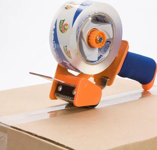 Alt view image 9 of 9 - Duck Bladesafe Antimicrobial Tape Gun w/Tape 3" Core Metal/Plastic Orange