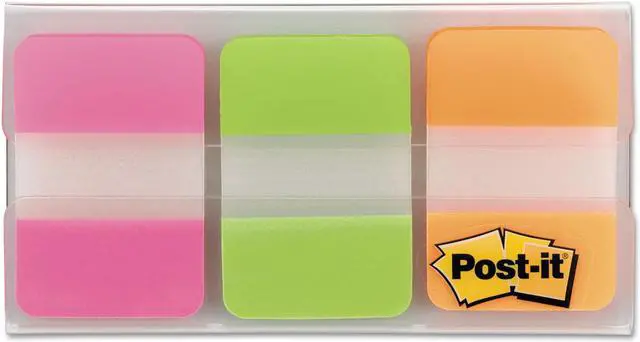 Alt view image 12 of 18 - Post-It Tabs 1" Tabs, 1/5-Cut Tabs, Assorted Brights, 1" Wide, 66/Pack 686PGO