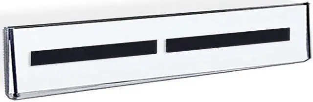 Main image of Azar Displays Acrylic Wall Mount Nameplate Sign Holder with Magnetic Tape 10/Pack 129920