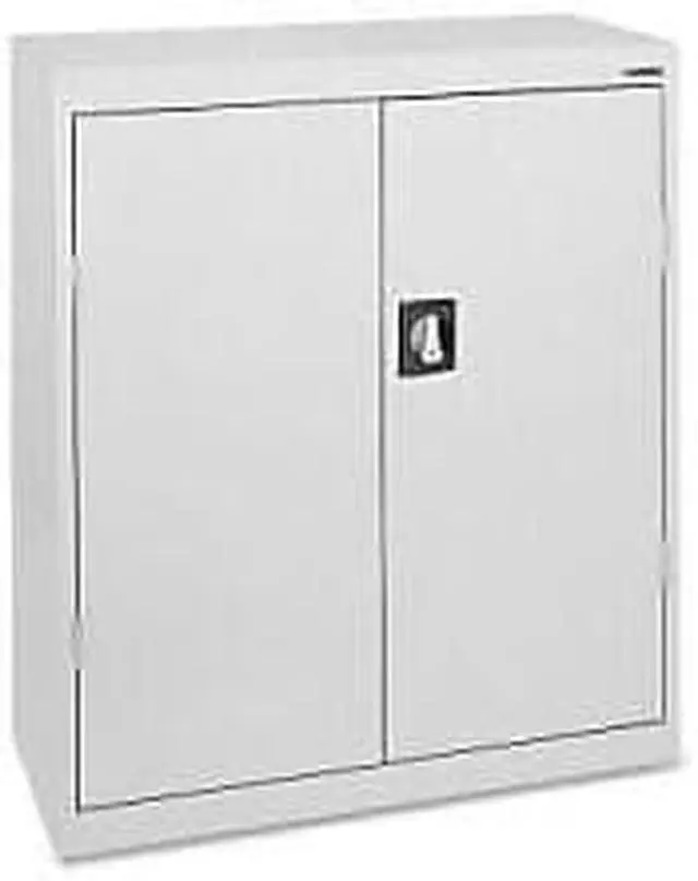 Alt view image 7 of 7 - Lorell Steel Storage Cabinets 36"x18"x42" Light Gray 41303