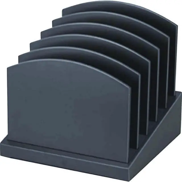 Alt view image 13 of 16 - VICTOR TECHNOLOGY 8601-5 Incline Sorter, Black, Wood, 9 1/2 in W, 9 1/2 in L, 9