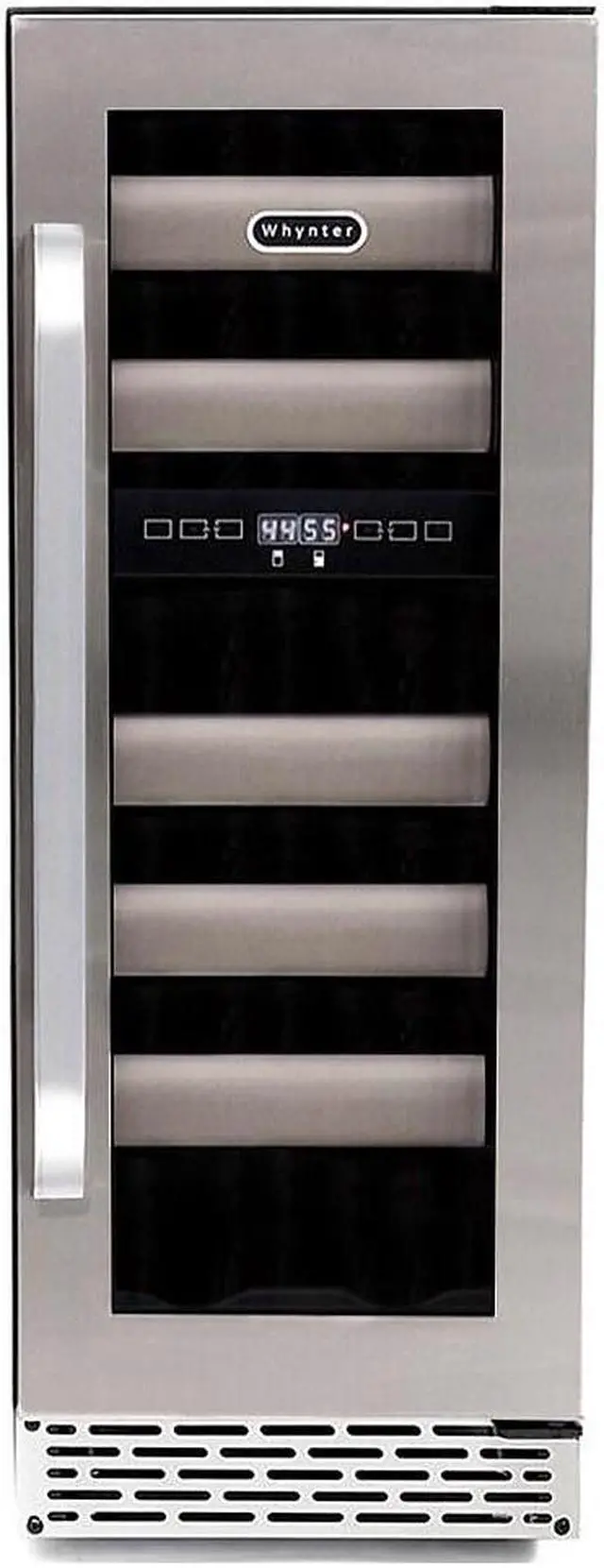 Alt view image 17 of 20 - Whynter BWR-171DS Elite 17 Bottle Seamless Stainless Steel Door Dual Zone Built-in Wine Refrigerator