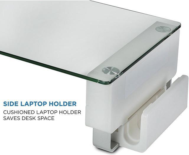 Alt view image 13 of 15 - Mount-It! Computer Monitor Stand with USB Desktop Riser | 32" Max Screen Size