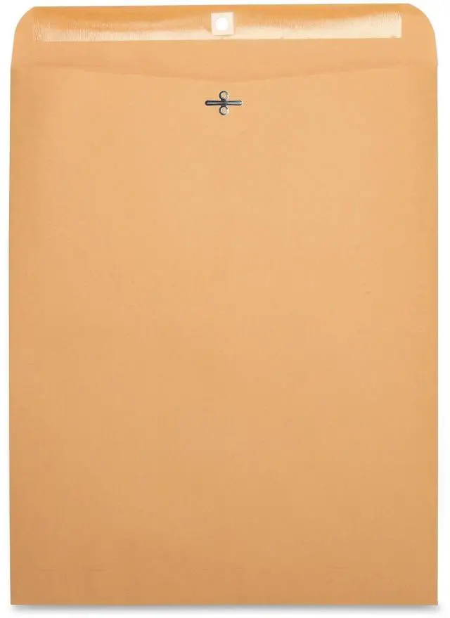 Main image of Business Source Clasp Envelopes 28 lb. 12"x15-1/2" 100/BX Brown Kraft 36667