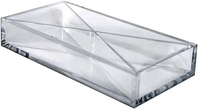 Alt view image 2 of 7 - Azar 4-Compartment Plastic Storage Clear 2/Box (556353)